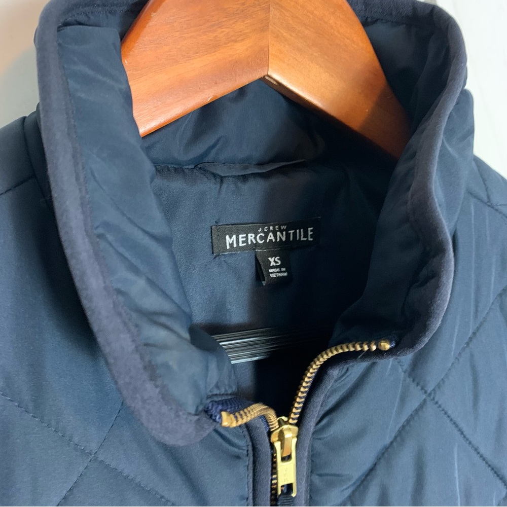 ❤️ J CREW Mercantile Quilted Puffer Vest Primaloft Navy Womens Xsmall EUC - Picture 11 of 12